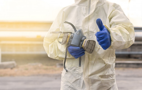 uniforme protección químicos